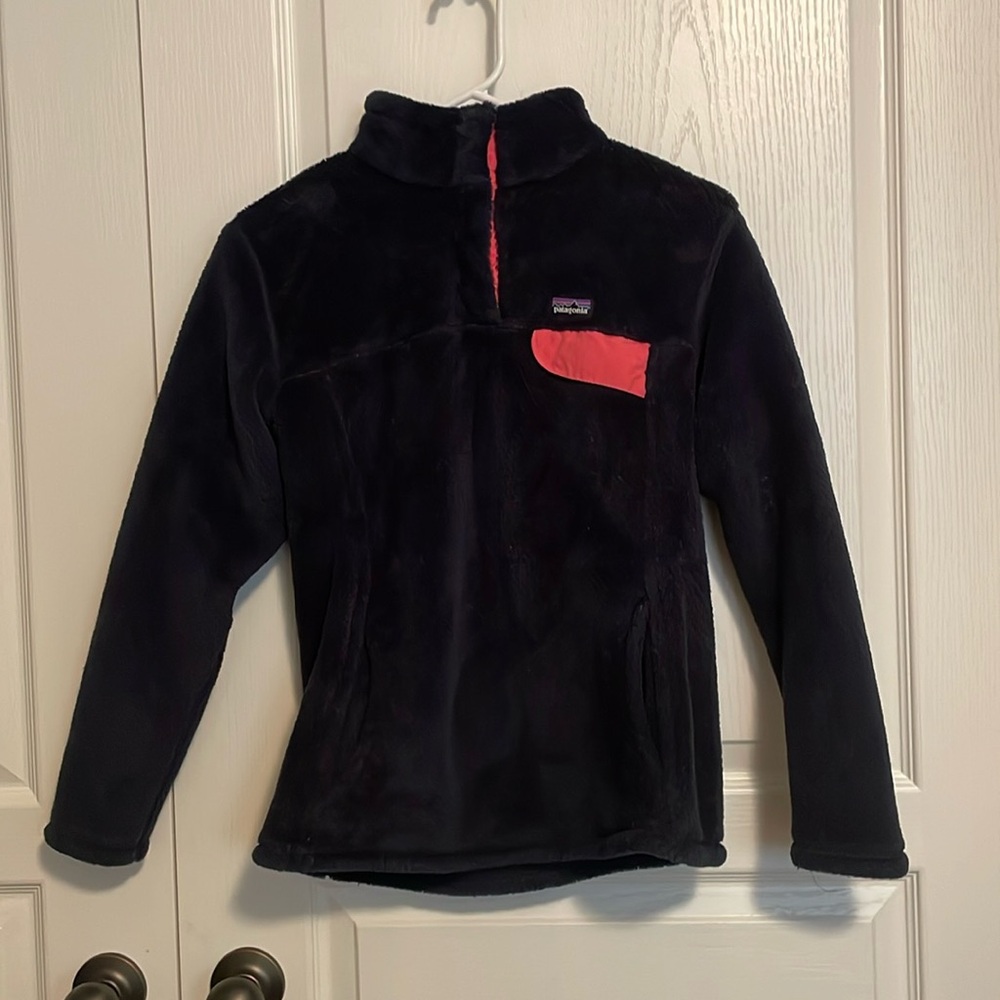 Girls Patagonia Blue and Pink Sweatshirt